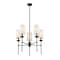 Z-Lite Emily 5 Light Chandelier, Matte Black & Off White 3033-5MB - alternate 4